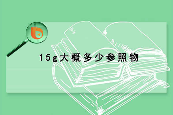 15g大概多少参照物 - 大喜事生活